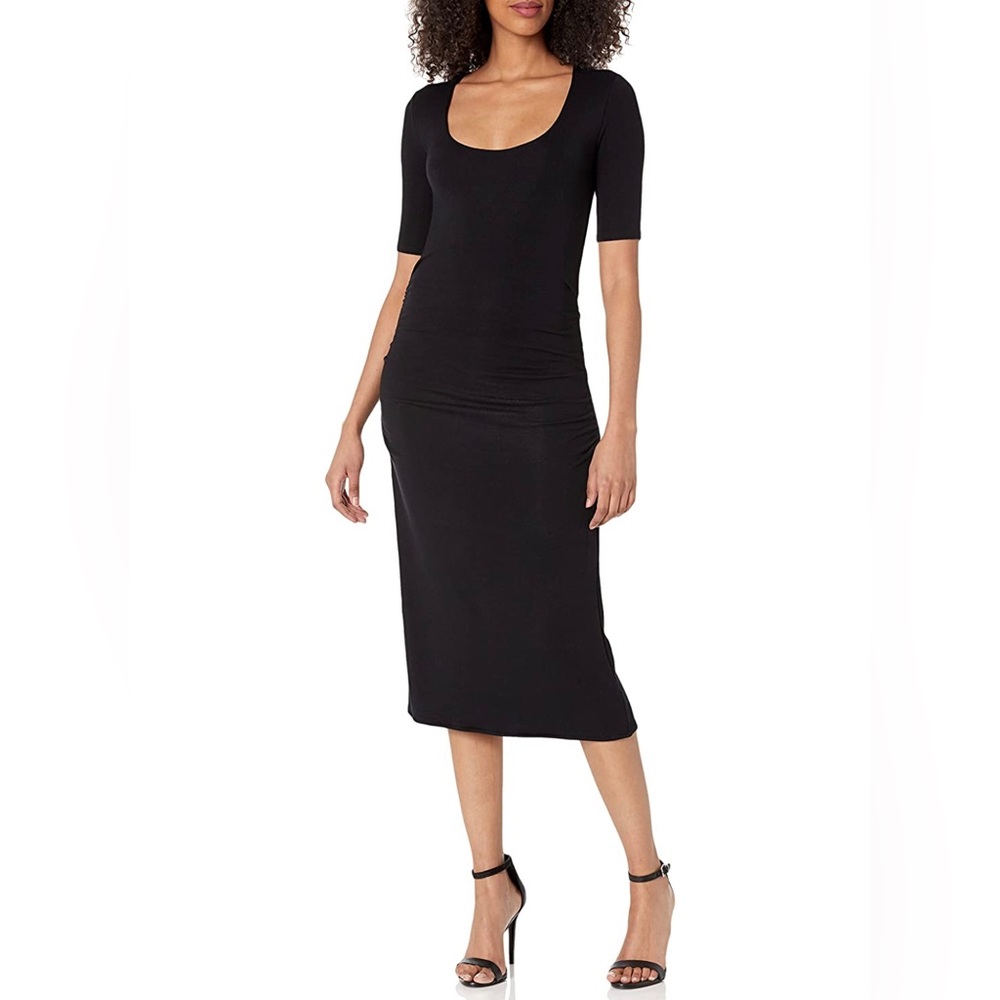 Rebecca Taylor Ruched Scoop Neck Dress